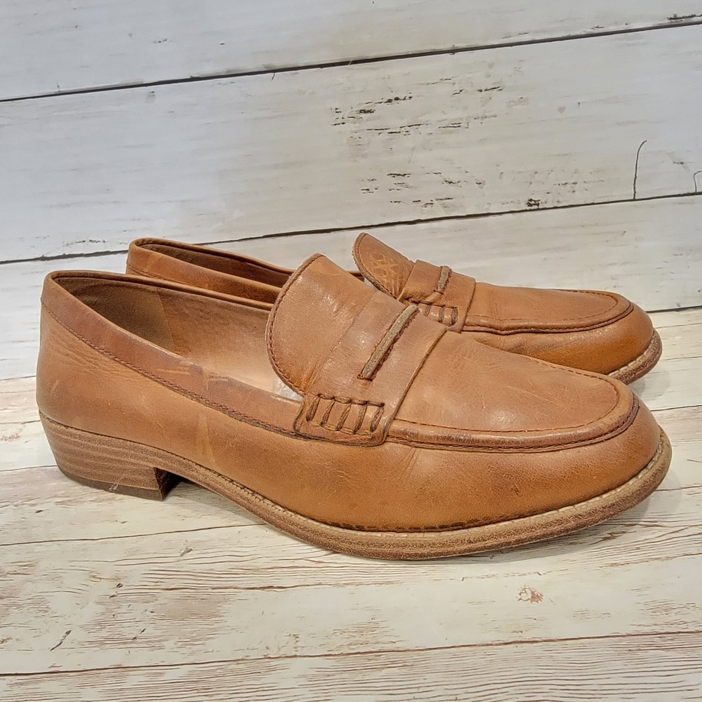 Madewell Elinor loafer in tan leather F5096